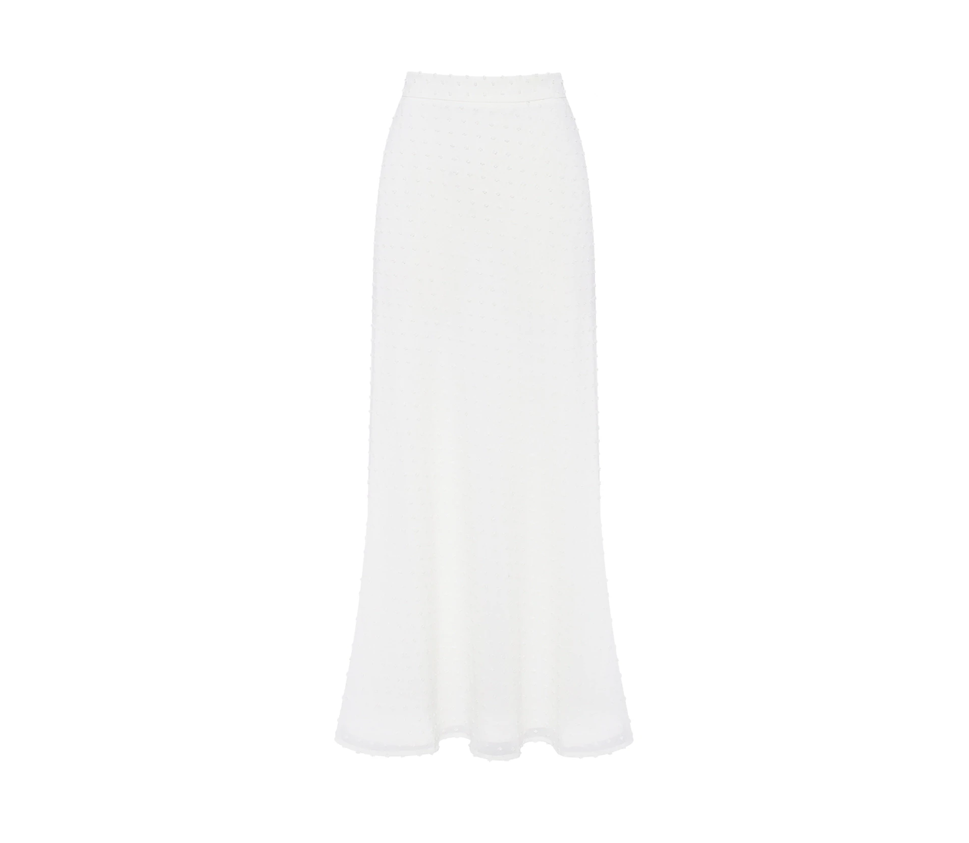 Спідниця міді в цяточку молочний - фото №1 Спідниця міді в цяточку молочний фото