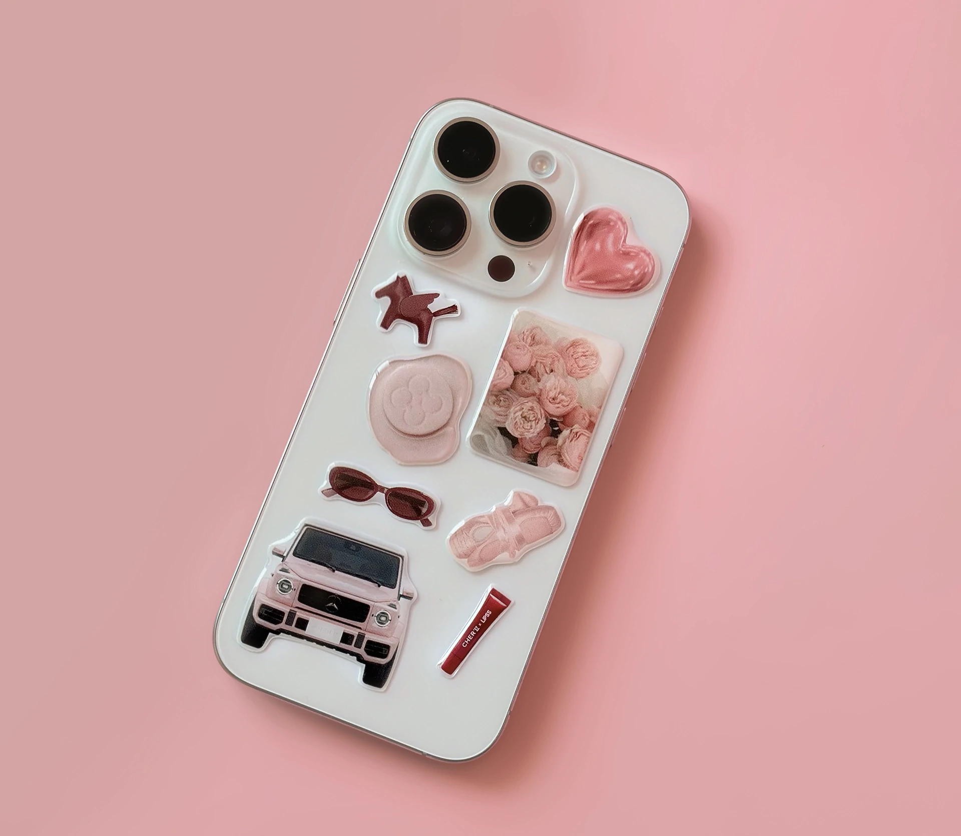 Стікерпак «Girly set» CHER’17 X ДІТИ ГЕРОЇВ рожевий в Україні