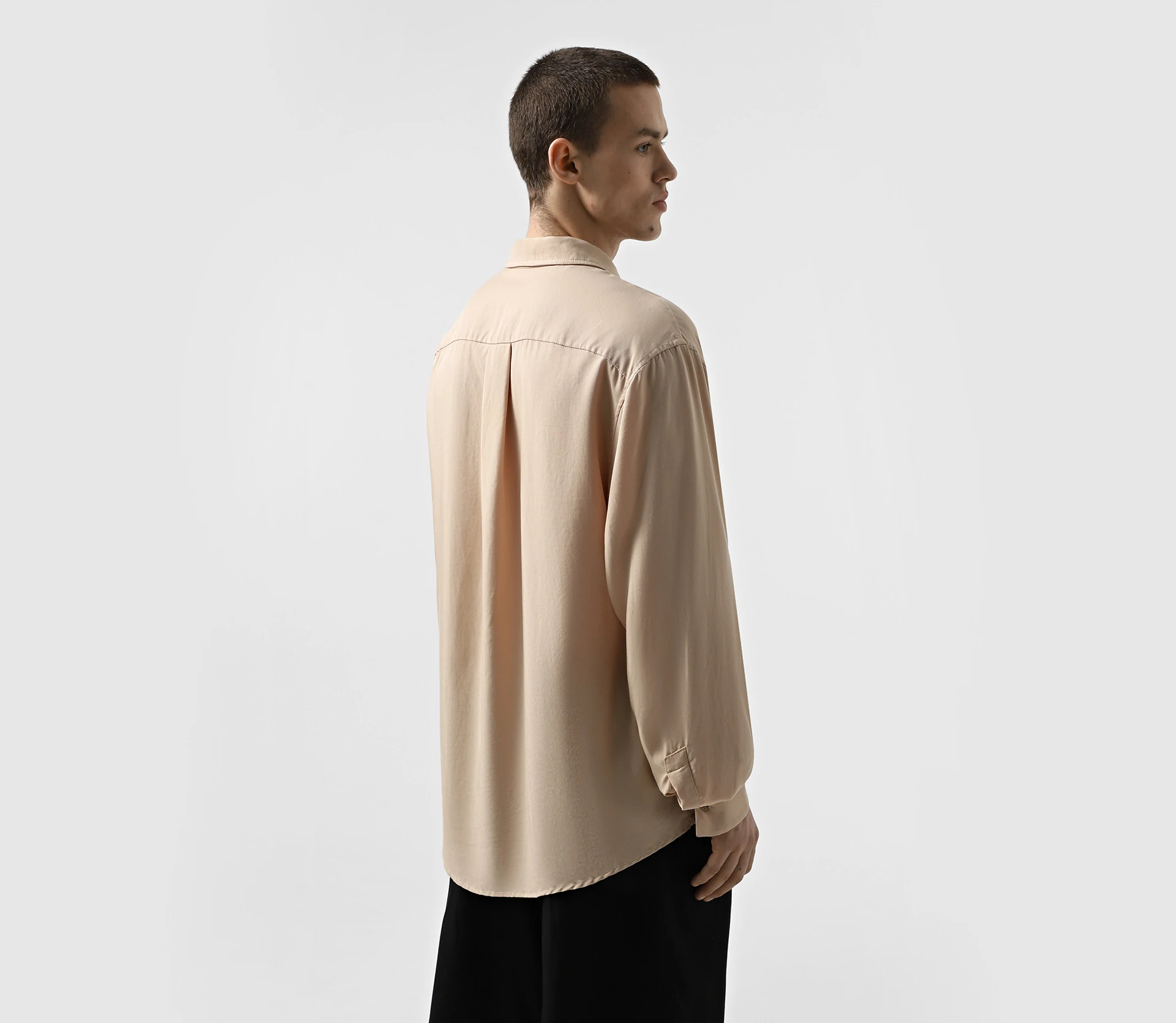 Сорочка чоловіча Tencel бежевий ціна