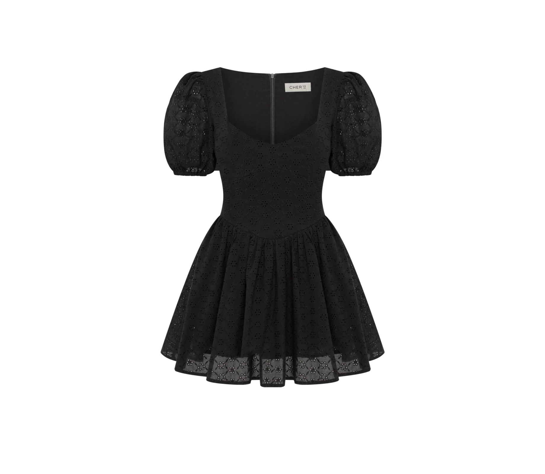 Комбінезон міні з прошви чорний знижки