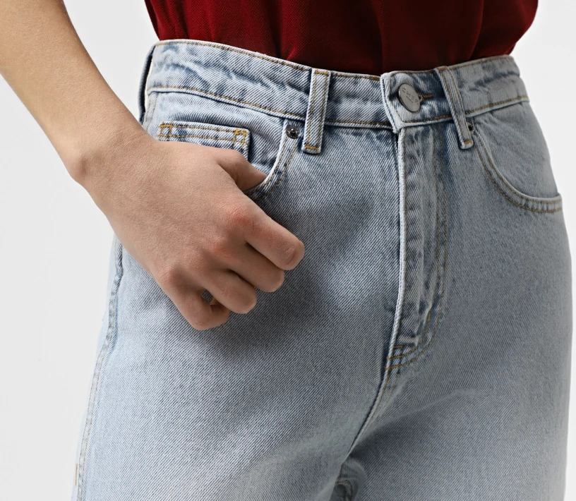 Джинси Straight блакитний знижки