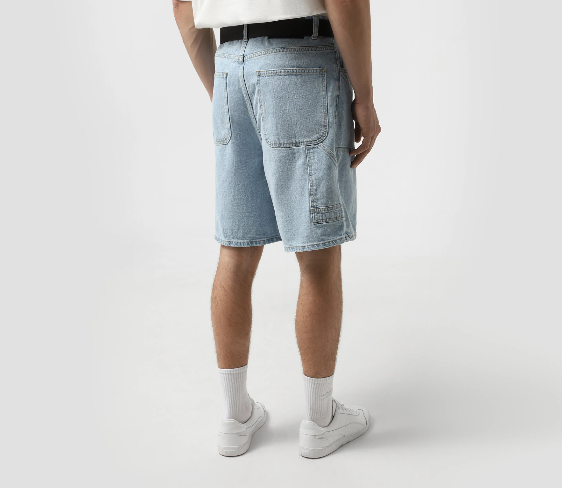 Шорти класичні джинсові блакитний в інтернет-магазині