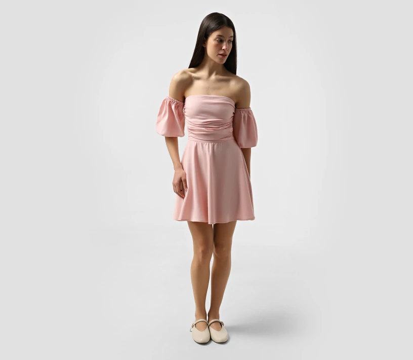 Сукня з оголеною спиною рожевий фото