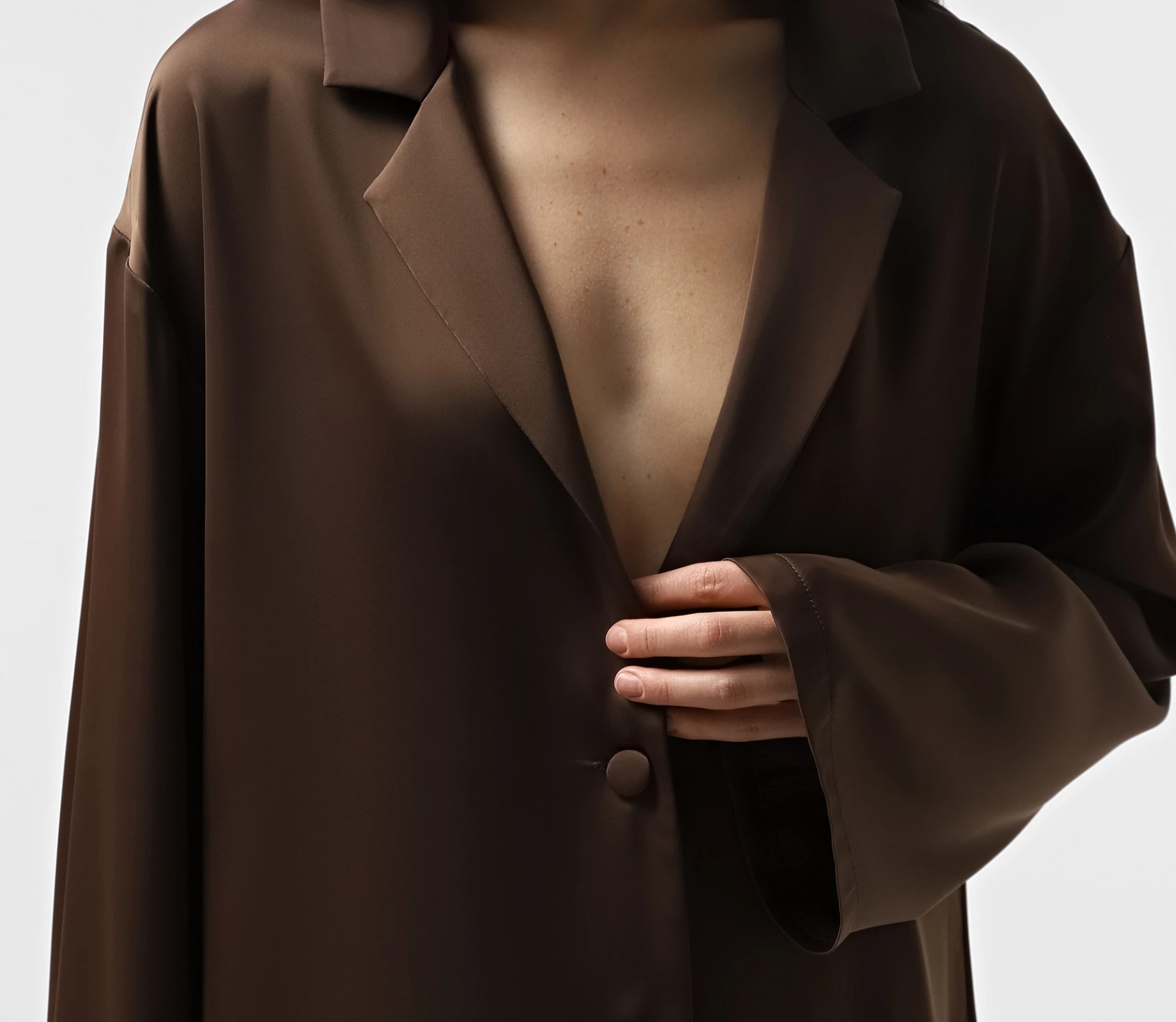 Костюм сорочка і штани на резинці коричневий в Україні