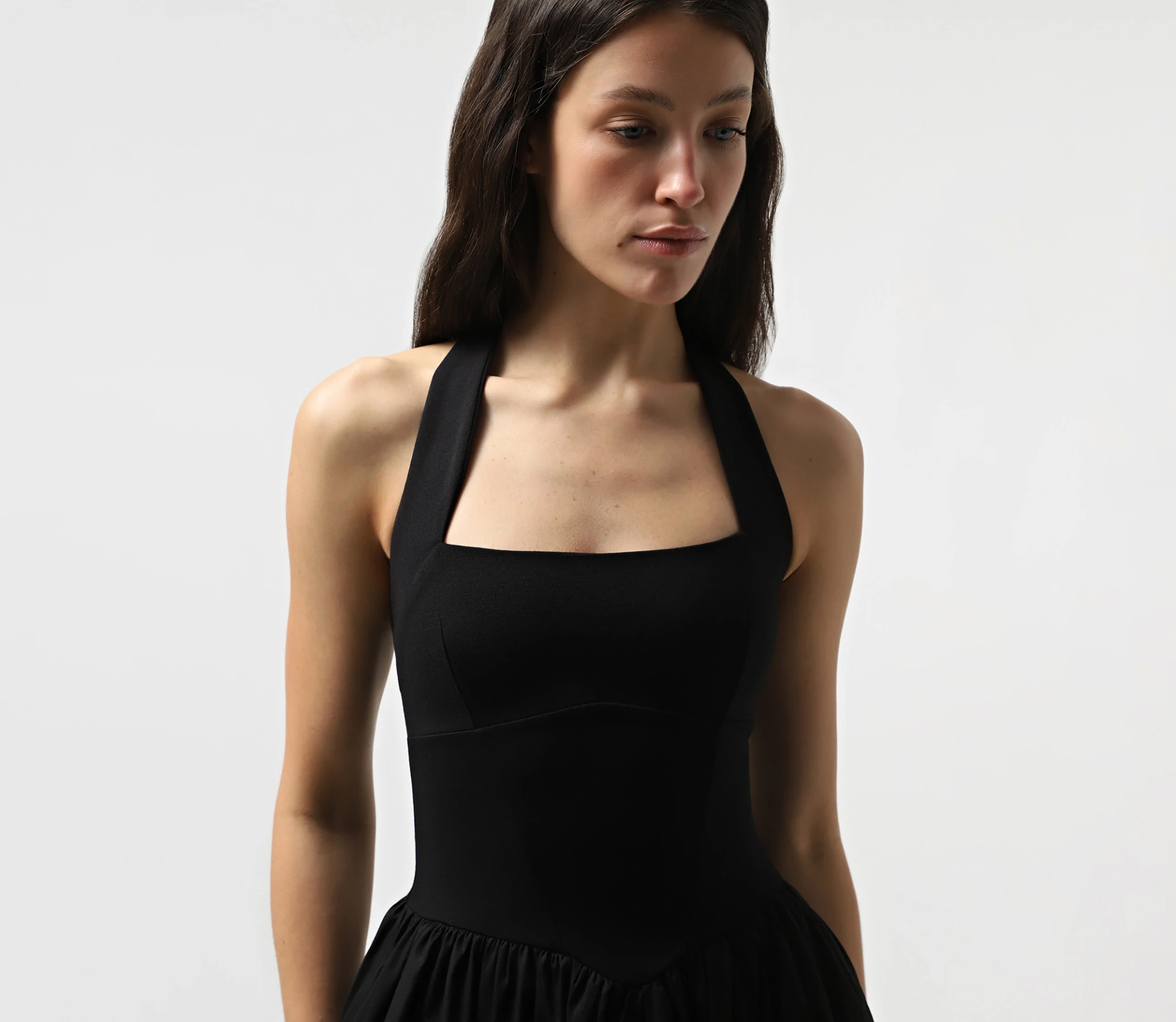 Сукня міді з оголеною спиною чорний в Україні