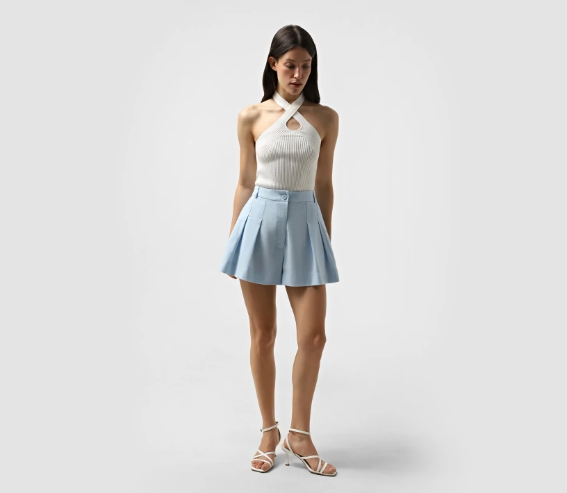 Шорти з льону блакитний в Україні