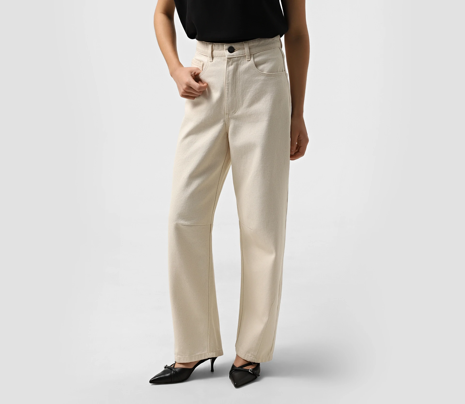 Джинси Baggy бежевий - фото №2 Джинси Baggy бежевий знижки