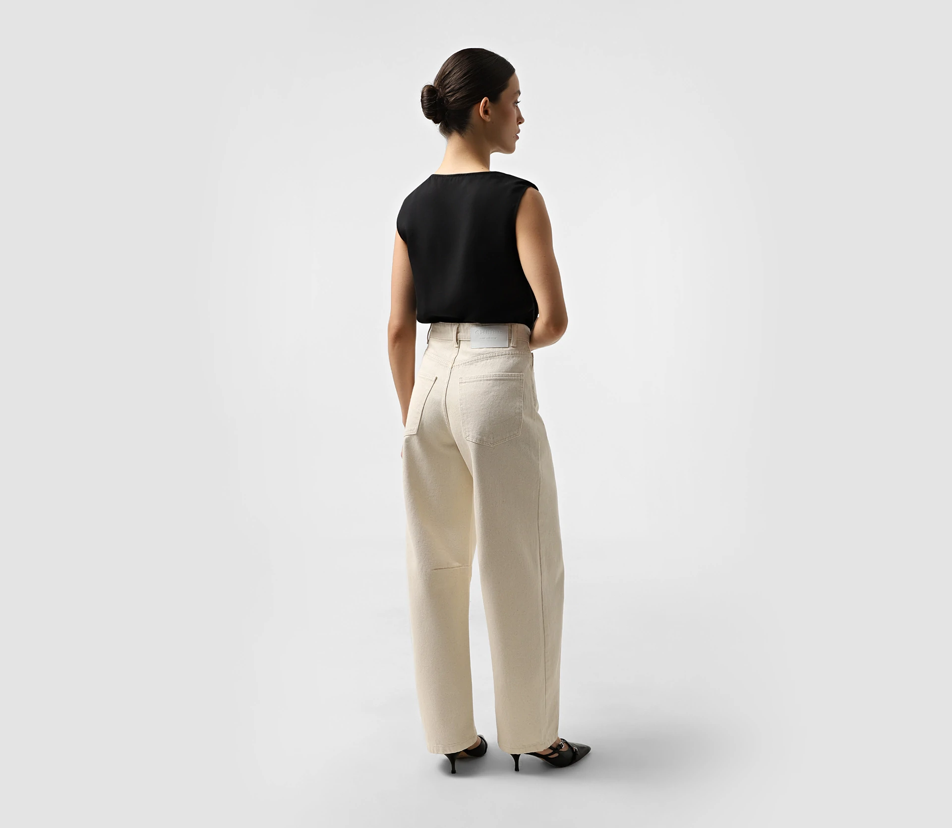 Джинси Baggy бежевий - фото №5 Джинси Baggy бежевий в інтернет-магазині