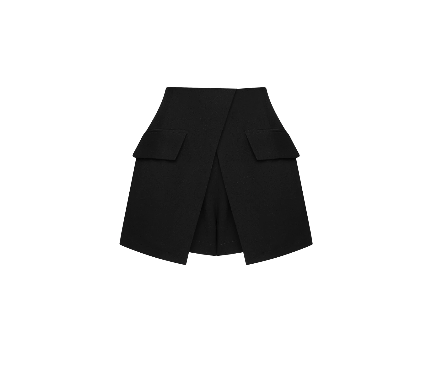 Спідниця-шорти з клапанами чорний замовити